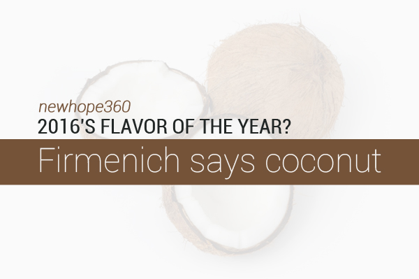 2016’s flavor of the year? Firmenich says coconut