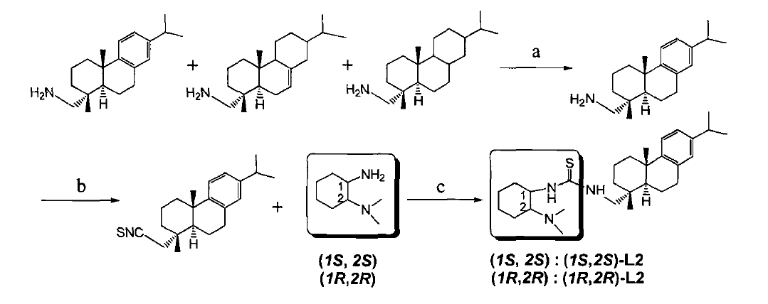 Rosin amine thiourea bifunctional catalytic system