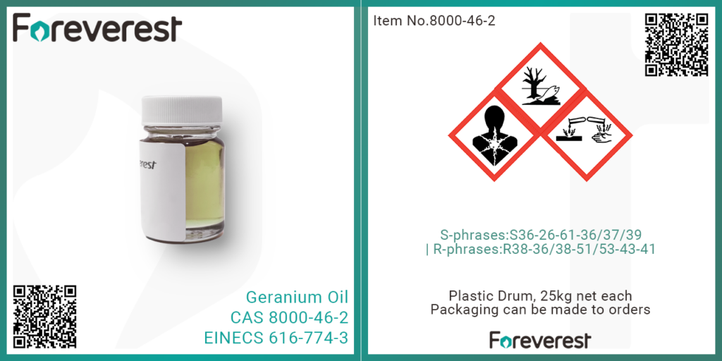 Geranium oil - Foreverest Resources Ltd